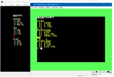 LogiTrumps VS C128